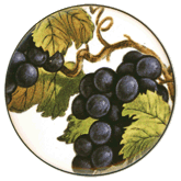 Grapes double on white